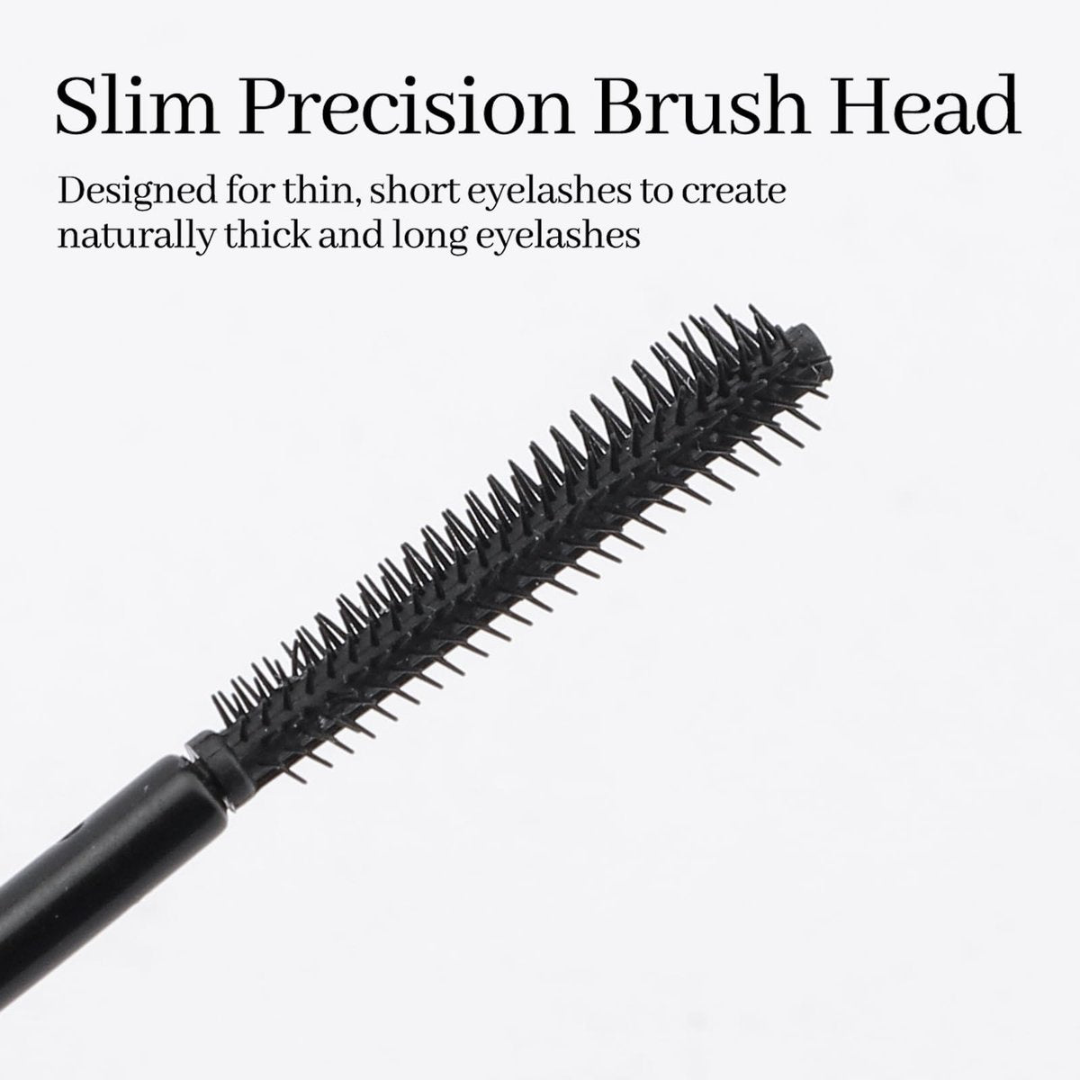 Erinde Tubing Mascara for Older Women 60 Plus - Lengthening & Volumizing for Thinning Lashes, Smudge-Proof, Flake-Free Black, Slim Micro-Brush for Hooded Eyes, Warm Water Removal - görsel 5