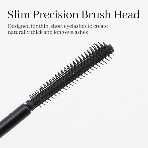 Erinde Tubing Mascara for Older Women 60 Plus - Lengthening & Volumizing for Thinning Lashes, Smudge-Proof, Flake-Free Black, Slim Micro-Brush for Hooded Eyes, Warm Water Removal - görsel 6