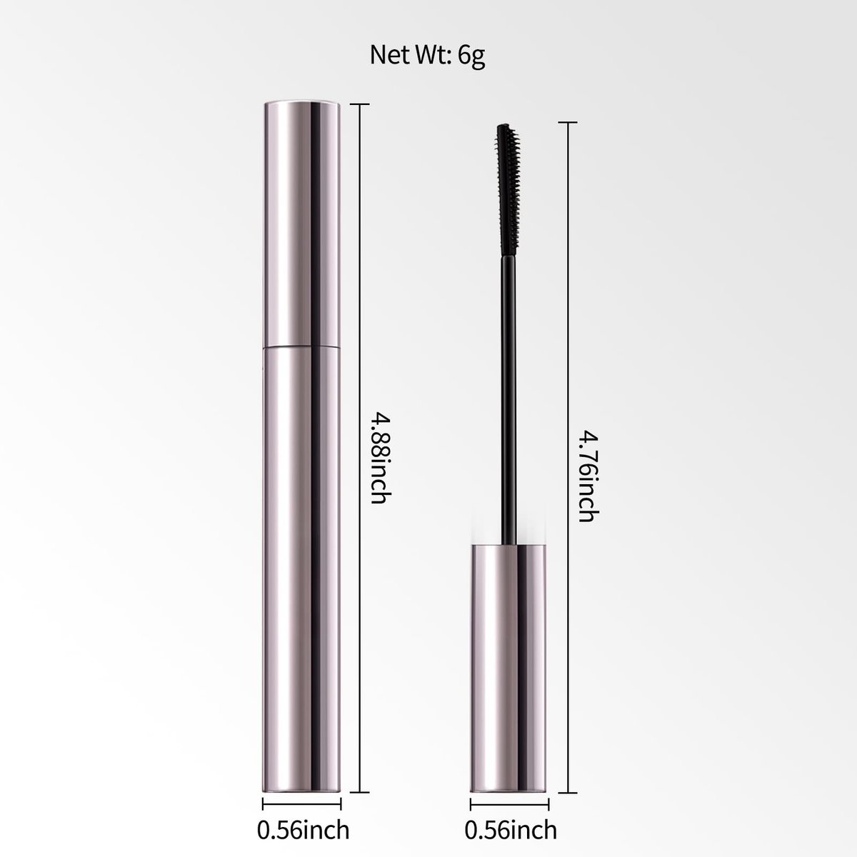 Erinde Tubing Mascara for Older Women 60 Plus - Lengthening & Volumizing for Thinning Lashes, Smudge-Proof, Flake-Free Black, Slim Micro-Brush for Hooded Eyes, Warm Water Removal - görsel 13