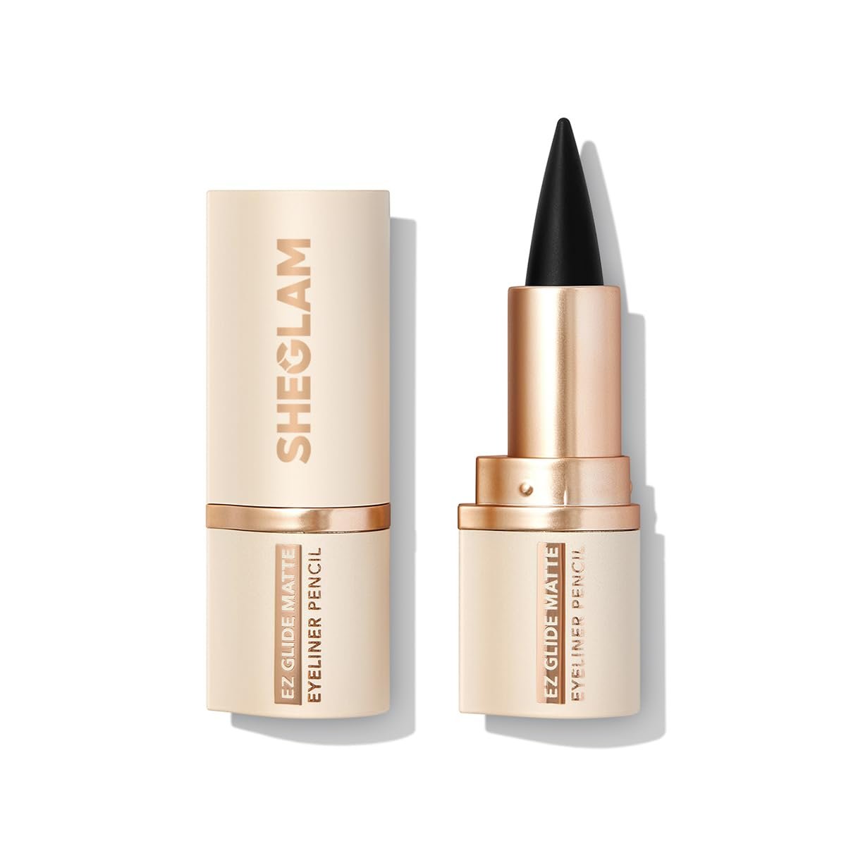 SHEGLAM Ez Glide Matte Eyeliner Pencil – Highly Pigmented Black, Smudge-Proof & Long-Lasting Ultra-Fine Eyeliner for Smoky Eyes and Cat Eye Looks - görsel 1