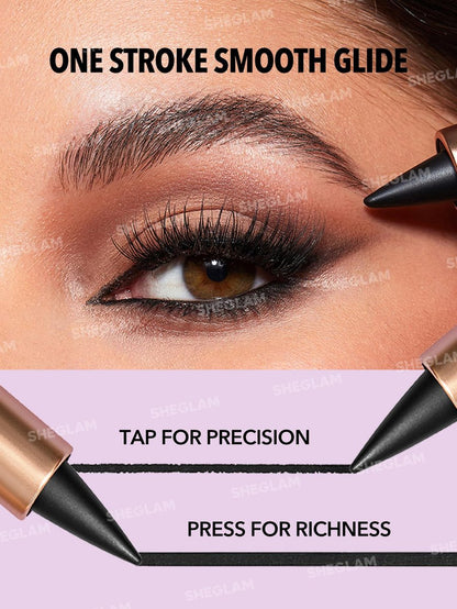 SHEGLAM Ez Glide Matte Eyeliner Pencil – Highly Pigmented Black, Smudge-Proof & Long-Lasting Ultra-Fine Eyeliner for Smoky Eyes and Cat Eye Looks