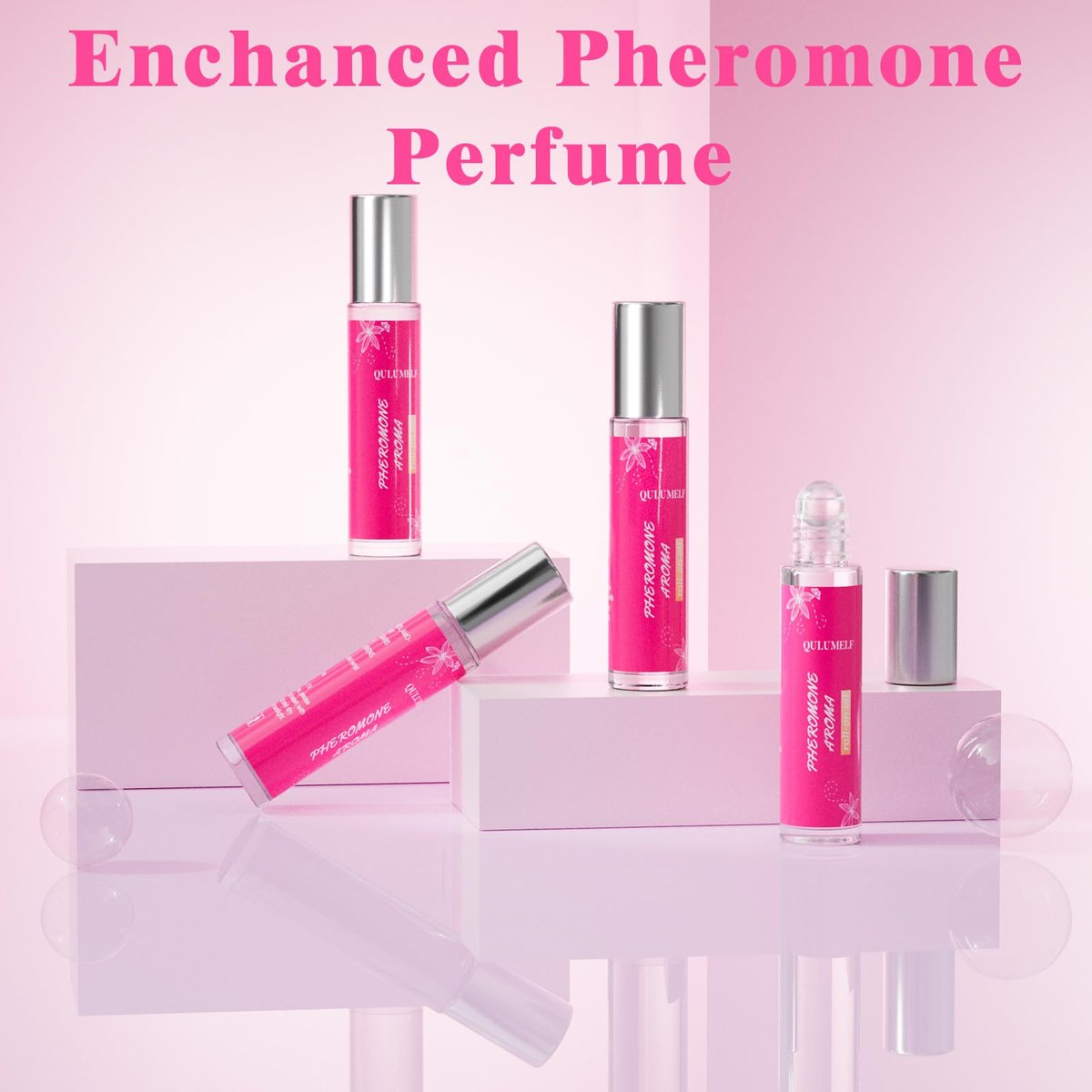 QULUMELF Pheromone Perfume for Women - Long Lasting Fragrance with Roller Ball, Portable Fruity Cologne to Attract Men - görsel 5