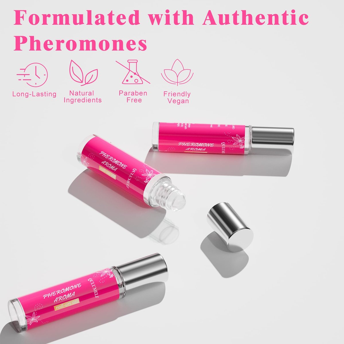 QULUMELF Pheromone Perfume for Women - Long Lasting Fragrance with Roller Ball, Portable Fruity Cologne to Attract Men - görsel 3