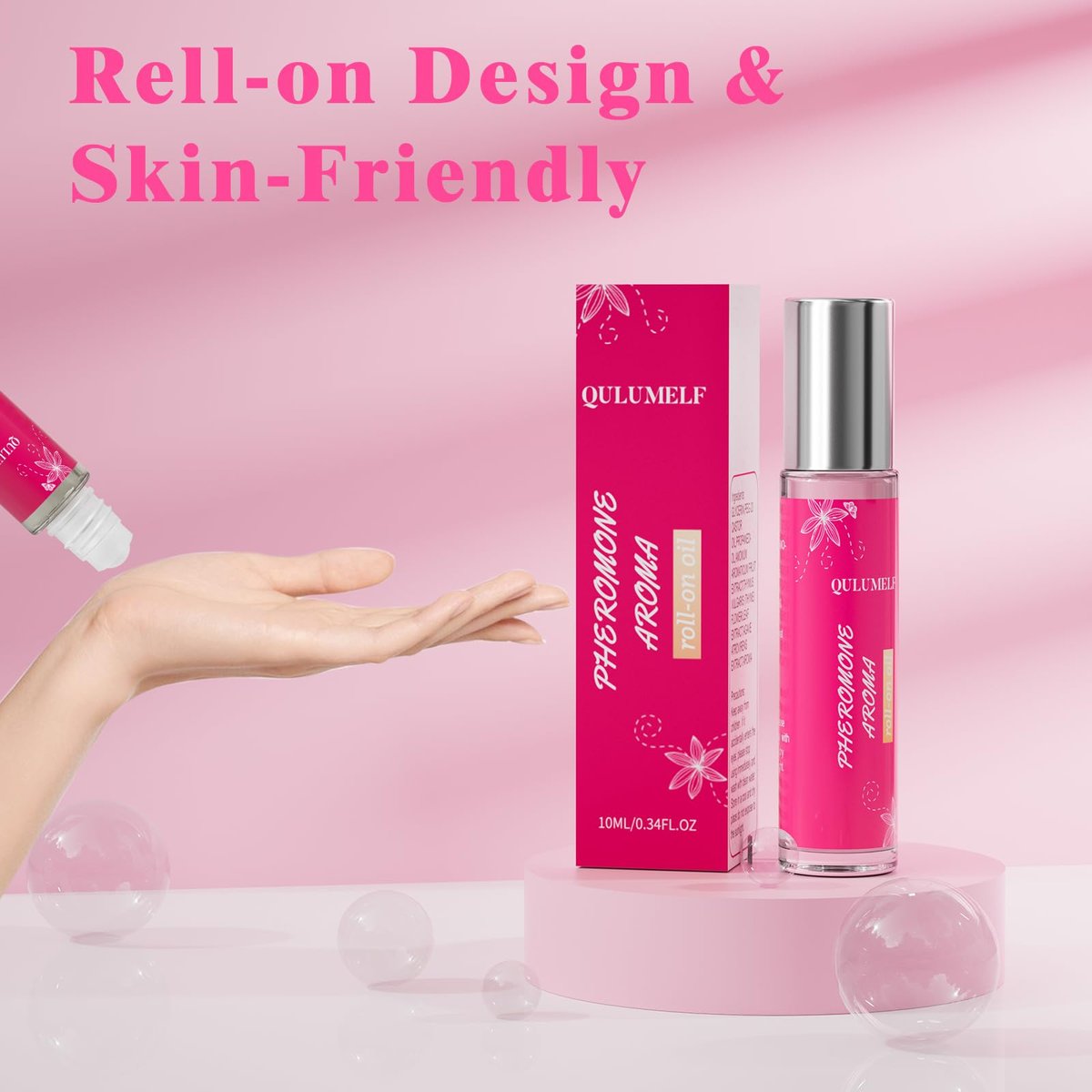 QULUMELF Pheromone Perfume for Women - Long Lasting Fragrance with Roller Ball, Portable Fruity Cologne to Attract Men - görsel 9