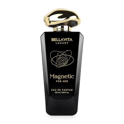 Bellavita Luxury Magnetic for Her Eau de Parfum - 100 ml (3.4 fl.oz.) - Floral-Gourmand Women's Fragrance with Cassis, Rose, and Caramel Notes - Long Lasting Perfume Avelisse