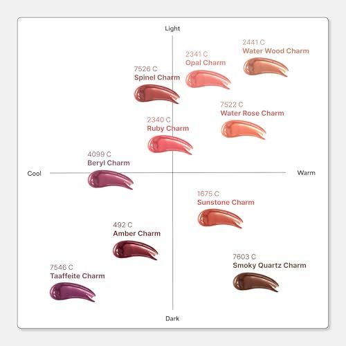 ENTROPY Makeup Glossy Lip Tint – Juicy Glow Line, Non-Sticky Hydrating Lip Gloss, High Shine Finish, Buildable Sheer Color, Lip & Cheek Makeup - Smoky Quartz Charm (Deep Smoky Brown) - görsel 8