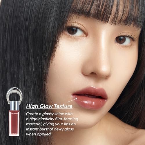 ENTROPY Makeup Glossy Lip Tint – Juicy Glow Line, Non-Sticky Hydrating Lip Gloss, High Shine Finish, Buildable Sheer Color, Lip & Cheek Makeup - Smoky Quartz Charm (Deep Smoky Brown) - görsel 6
