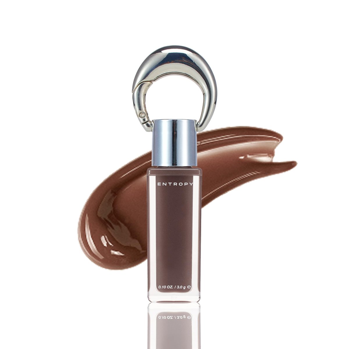 ENTROPY Makeup Glossy Lip Tint – Juicy Glow Line, Non-Sticky Hydrating Lip Gloss, High Shine Finish, Buildable Sheer Color, Lip & Cheek Makeup - Smoky Quartz Charm (Deep Smoky Brown) - görsel 1