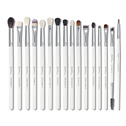 Bueart Design 16-Piece Professional Makeup Brush Set: Natural Goat & Pony Hair Eye Brushes for Eyeshadow, Blending, Brows & Liner - görsel 2