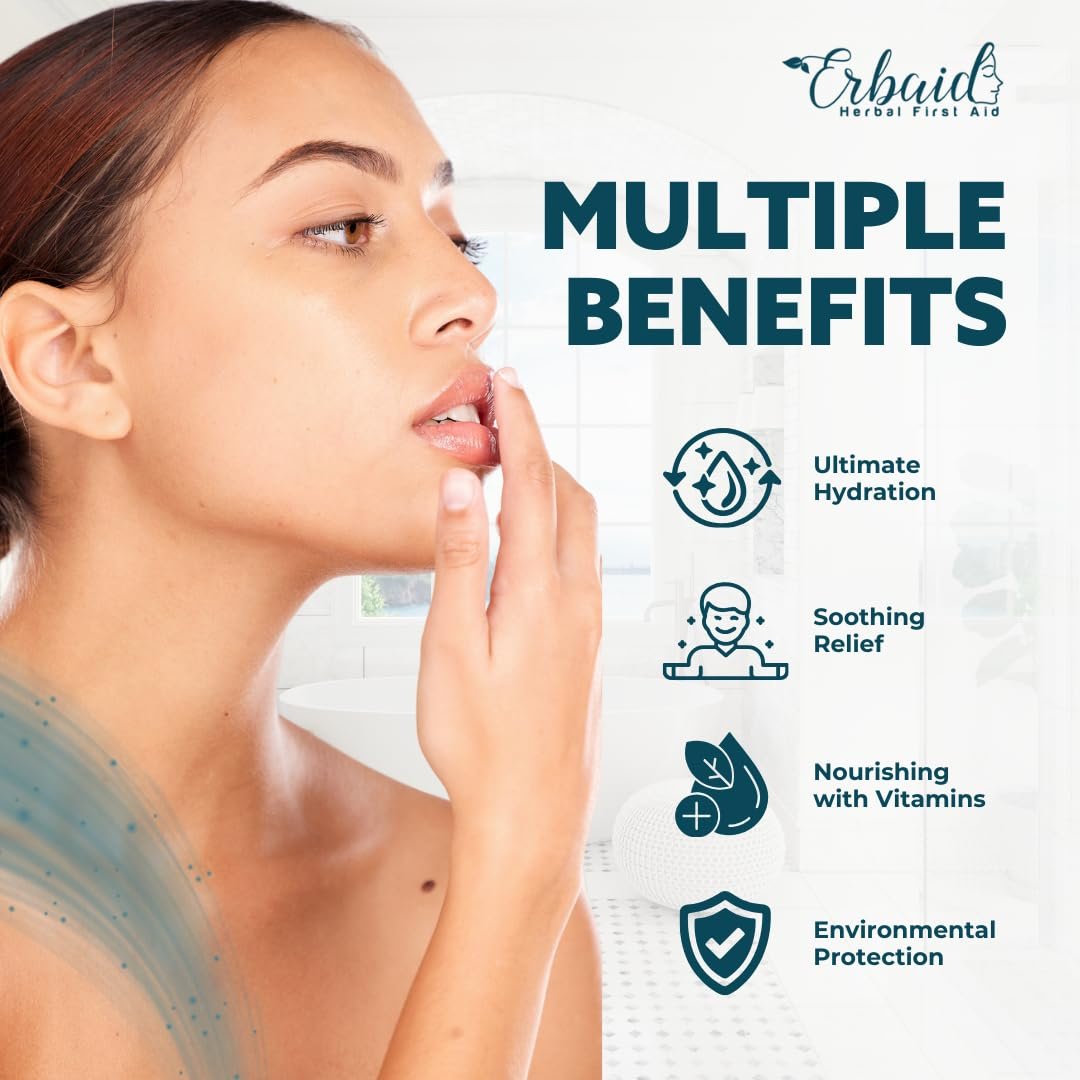 Beef Tallow Lip Balm – Natural Tallow Beeswax Chapstick – Hydrating Moisturizer Grass Fed Bison Tallow Balm Lip Care – Soothes Chapped, Dry Lips, Sensitive Skin – Long Lasting & Vitamin Rich USA-Made - görsel 3