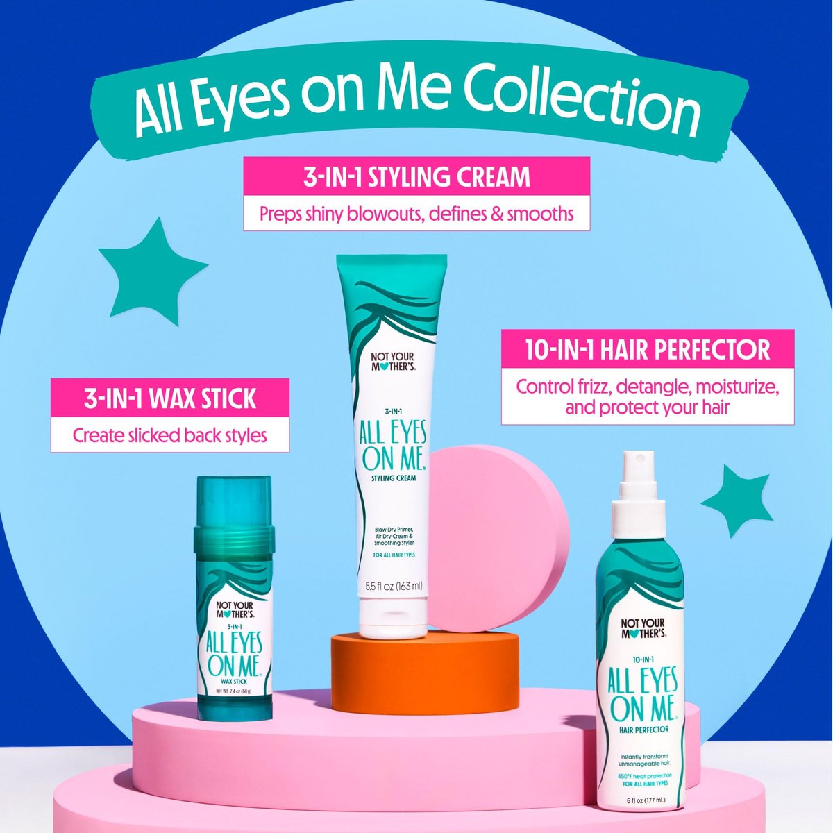 Not Your Mother's All Eyes On Me 3-in-1 Hair Styling Cream with UV Protection - 5.5 Fl Oz - görsel 15