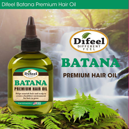 Difeel Batana Premium Hair Oil 2.5 oz – Batana Oil for Hair Growth, Restores Moisture & Strengthens Hair Avelisse