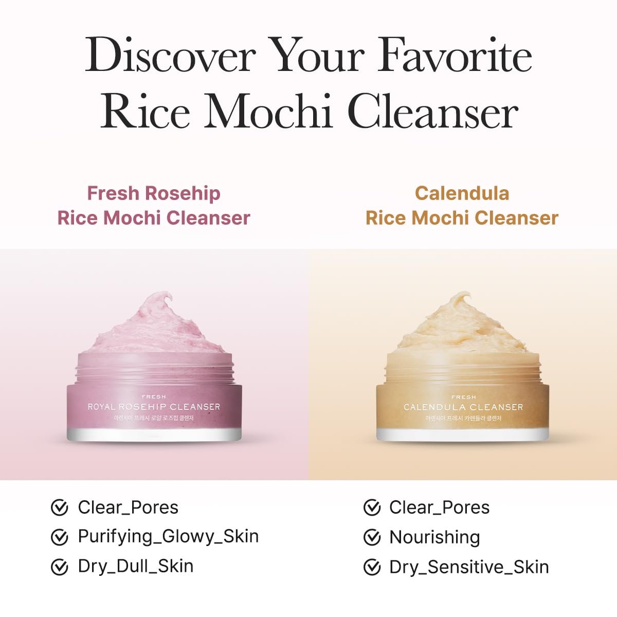 Arencia Rice Mochi Facial Cleanser Gift Set - 6 Varieties, Travel Size 0.52 oz Each - Korean Skincare Holiday Gift Set for Women and Men Avelisse