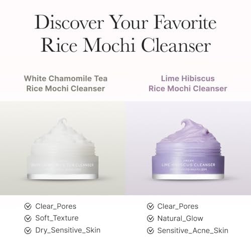 Arencia Rice Mochi Facial Cleanser Gift Set - 6 Varieties, Travel Size 0.52 oz Each - Korean Skincare Holiday Gift Set for Women and Men Avelisse
