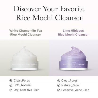 Arencia Rice Mochi Facial Cleanser Gift Set - 6 Varieties, Travel Size 0.52 oz Each - Korean Skincare Holiday Gift Set for Women and Men Avelisse
