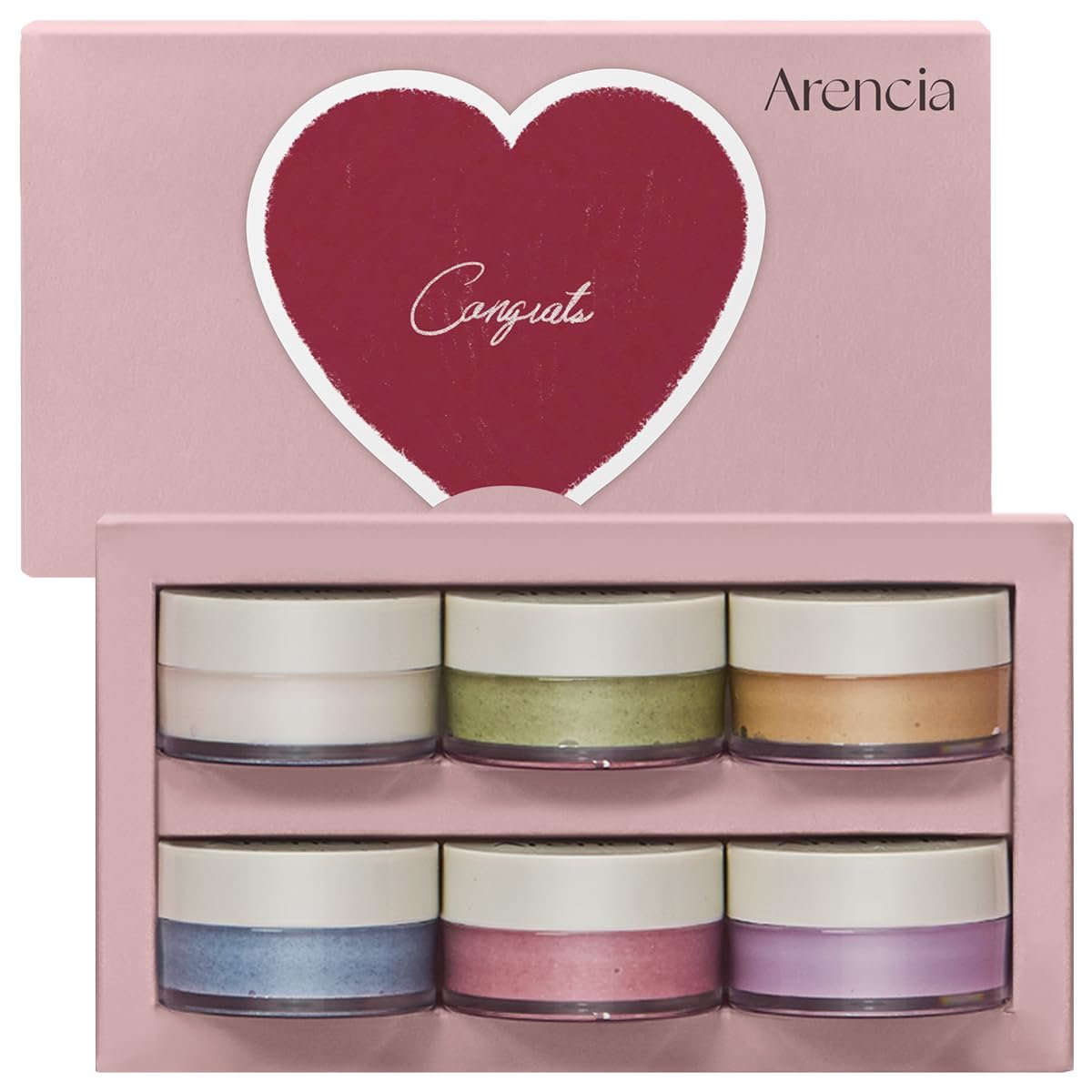 Arencia Rice Mochi Facial Cleanser Gift Set - 6 Varieties, Travel Size 0.52 oz Each - Korean Skincare Holiday Gift Set for Women and Men Avelisse