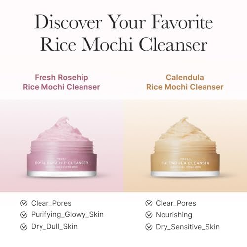 Arencia Rice Mochi Facial Cleanser Gift Set - 6 Varieties, Travel Size 0.52 oz Each - Korean Skincare Holiday Gift Set for Women and Men Avelisse