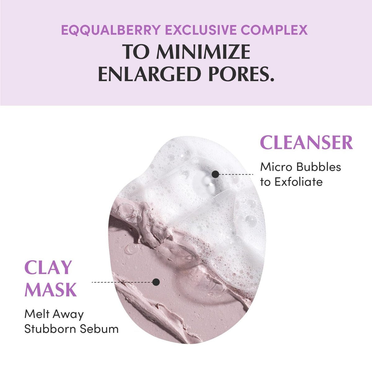 EQQUALBERRY Purple Rice Pore Purifying Pack Cleanser - Dual-Use Clay Mask & Foam Cleanser | Deep Cleansing for Pore Care & Skin Prep | AHA+BHA+PHA | Korean Skincare for Glass Skin, 4.58 OZ. (130g) - görsel 11