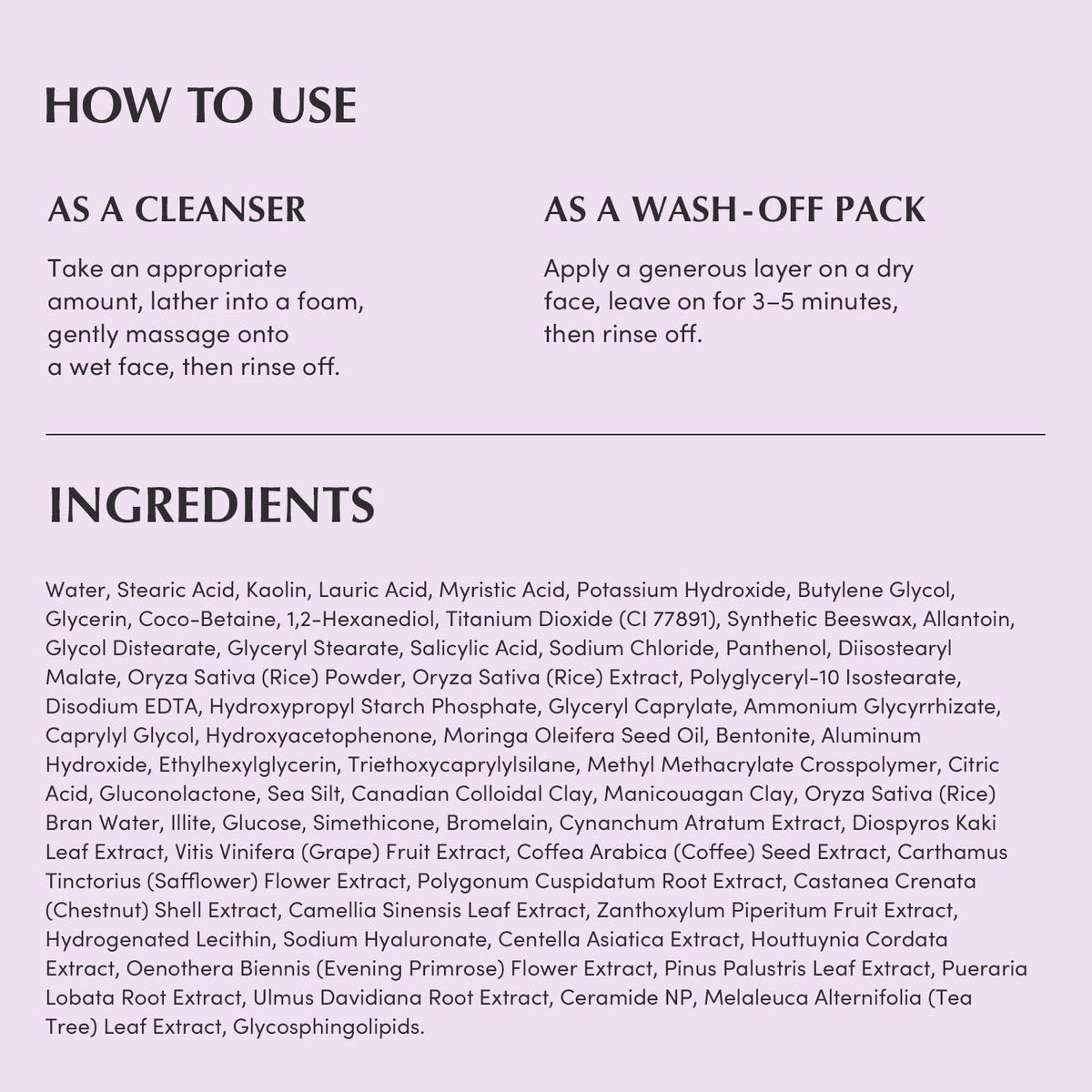 EQQUALBERRY Purple Rice Pore Purifying Pack Cleanser - Dual-Use Clay Mask & Foam Cleanser | Deep Cleansing for Pore Care & Skin Prep | AHA+BHA+PHA | Korean Skincare for Glass Skin, 4.58 OZ. (130g) - görsel 15