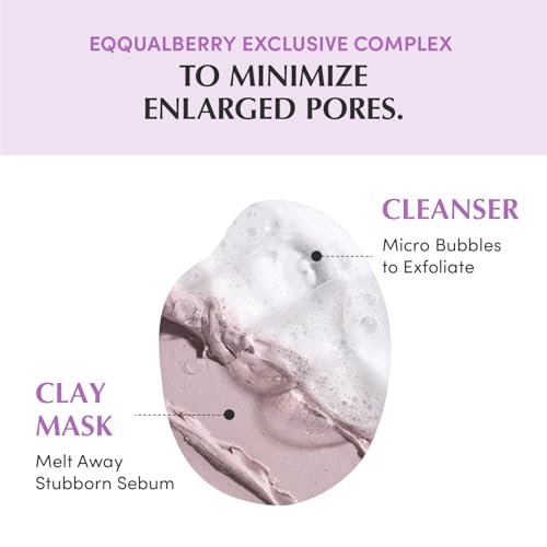 EQQUALBERRY Purple Rice Pore Purifying Pack Cleanser - Dual-Use Clay Mask & Foam Cleanser | Deep Cleansing for Pore Care & Skin Prep | AHA+BHA+PHA | Korean Skincare for Glass Skin, 4.58 OZ. (130g) - görsel 12
