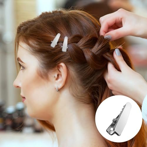 80-Pack Silver Metal Alligator Hair Clips for Crafts and Hair Accessories – DIY Supplies - görsel 10