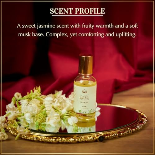 Dukhni Jasmine Attar Oil – 30ml Pure Roll-On Perfume for Men & Women | Floral Arabic Fragrance | Vegan & Islamic Gift for Eid, Ramadan, Umrah Avelisse