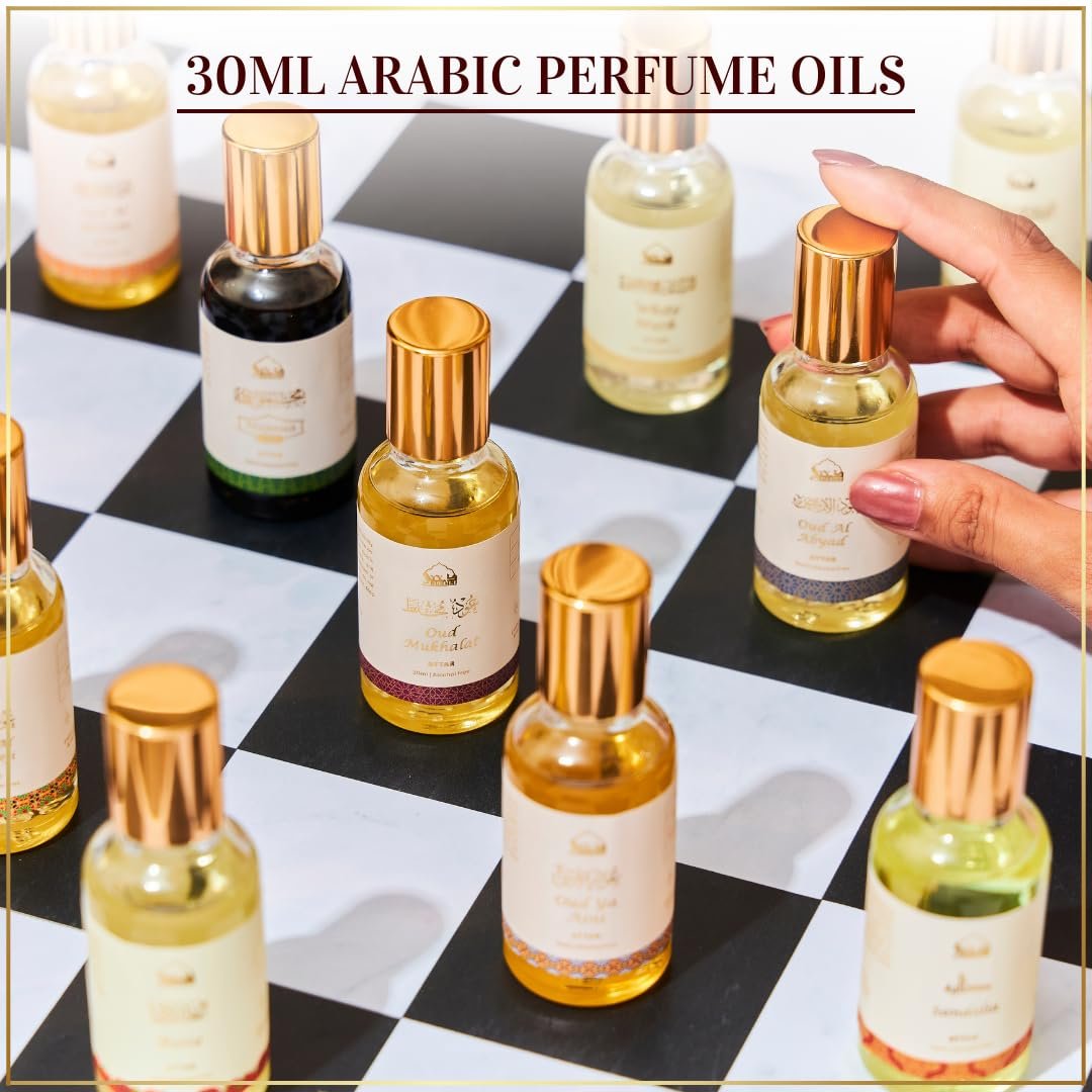 Dukhni Jasmine Attar Oil – 30ml Pure Roll-On Perfume for Men & Women | Floral Arabic Fragrance | Vegan & Islamic Gift for Eid, Ramadan, Umrah Avelisse