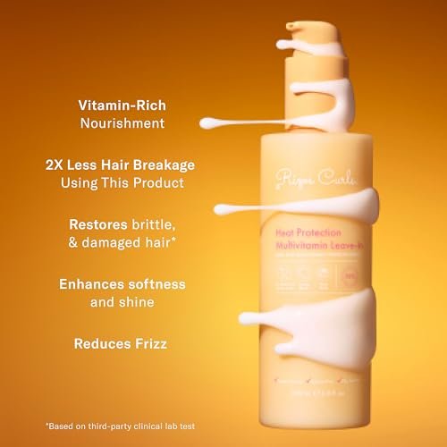 Rizos Curls Multivitamin Leave-In Heat Protection Spray – Strengthen, Repair & Shine for All Hair Types 1A-4C, Up to 450°F, Sulfate & Paraben Free (9 oz) - görsel 12