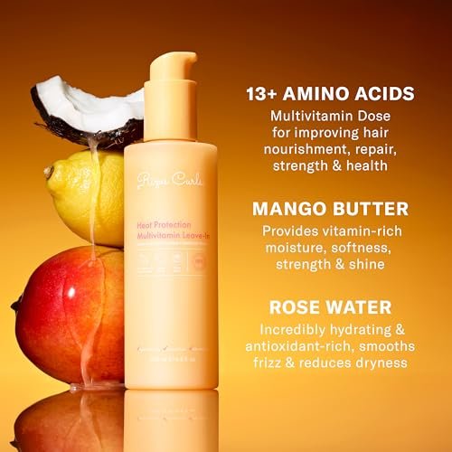 Rizos Curls Multivitamin Leave-In Heat Protection Spray – Strengthen, Repair & Shine for All Hair Types 1A-4C, Up to 450°F, Sulfate & Paraben Free (9 oz) - görsel 16