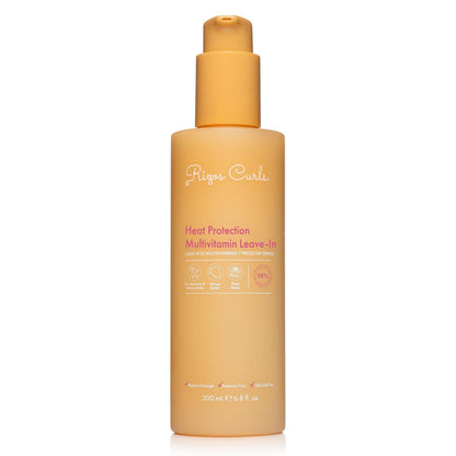 Rizos Curls Multivitamin Leave-In Heat Protection Spray – Strengthen, Repair & Shine for All Hair Types 1A-4C, Up to 450°F, Sulfate & Paraben Free (9 oz)