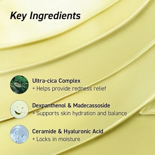 IVOSKIN Cica Redness Relief Treatment Cream – Soothing & Hydrating Green Correcting Moisturizer with Madecassoside, Helps Repair Skin Barrier for Sensitive Skin, Vegan Korean Skincare (1.76oz / 50g) - görsel 7