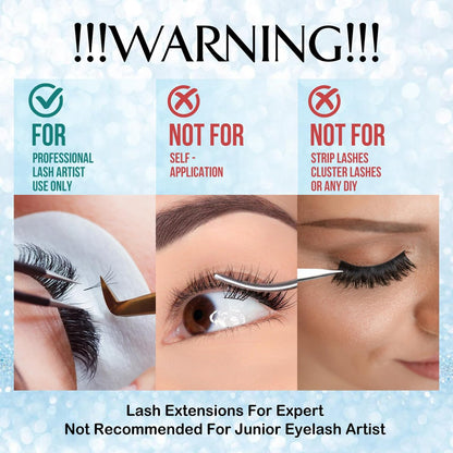 GOLLEEPRO Eyelash Extension Glue - Fast Drying 1-2 Seconds, Long Retention Up to 8 Weeks, 5ml Black Lash Adhesive for Professional Salon Use Avelisse