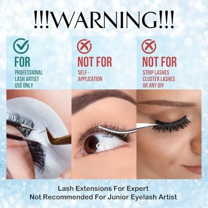 GOLLEEPRO Eyelash Extension Glue - Fast Drying 1-2 Seconds, Long Retention Up to 8 Weeks, 5ml Black Lash Adhesive for Professional Salon Use Avelisse
