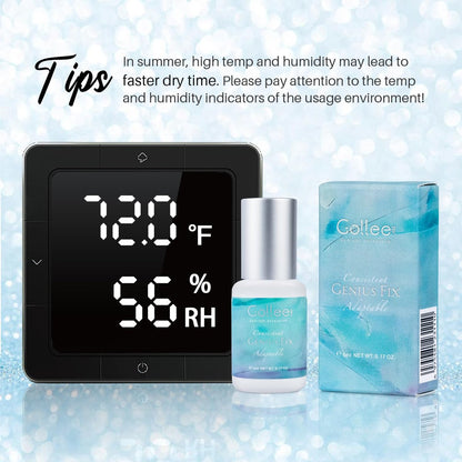 GOLLEEPRO Eyelash Extension Glue - Fast Drying 1-2 Seconds, Long Retention Up to 8 Weeks, 5ml Black Lash Adhesive for Professional Salon Use Avelisse