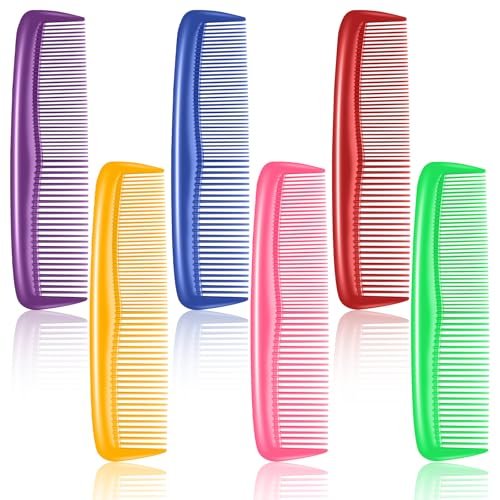NICEMOVIC 60 Packs Hair Comb Bulk Set - Pocket Travel Hair Combs for Women and Men, Colorful Coarse and Fine Tooth Comb, Individually Wrapped Bulk Comb for Homeless Shelter Nursing Home Charity - görsel 1
