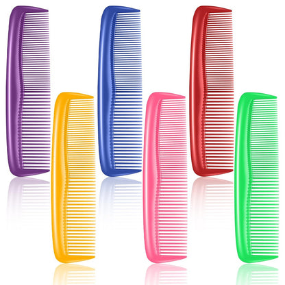 NICEMOVIC 60 Packs Hair Comb Bulk Set - Pocket Travel Hair Combs for Women and Men, Colorful Coarse and Fine Tooth Comb, Individually Wrapped Bulk Comb for Homeless Shelter Nursing Home Charity