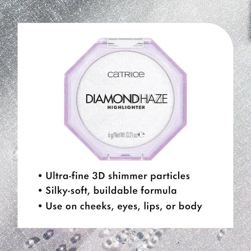 Catrice Diamond Haze Highlighter 010 Gimme Glitter – Stunning 3D Shimmer for Face & Body, Silky Buildable Glow, Vegan & Cruelty-Free - görsel 6