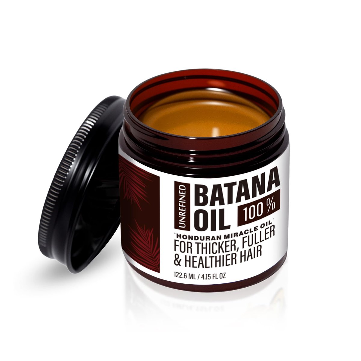 Organic Batana Oil for Hair Growth & Repair | 100% Pure, Unrefined Hair Treatment | Strengthens, Moisturizes, Reduces Hair Fall | 4.15 oz Avelisse