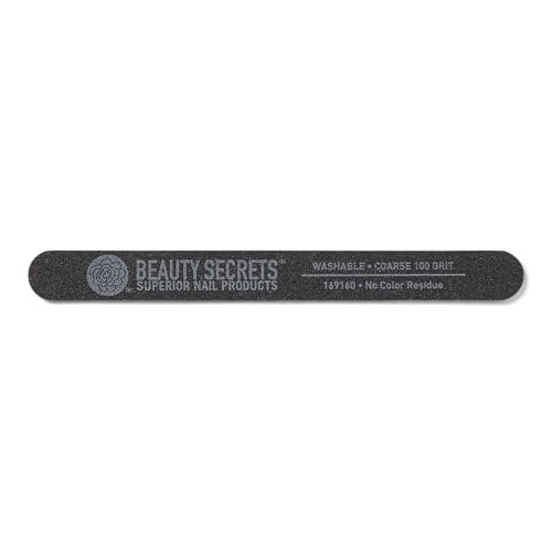 Beauty Secrets Drip & Clog Proof Nail Glue (1 Pack) with Zebra Cushion Nail File - Medium Coarse 180/100 Grit Avelisse