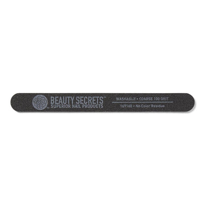 Beauty Secrets Drip & Clog Proof Nail Glue (1 Pack) with Coarse 100 Grit Nail File