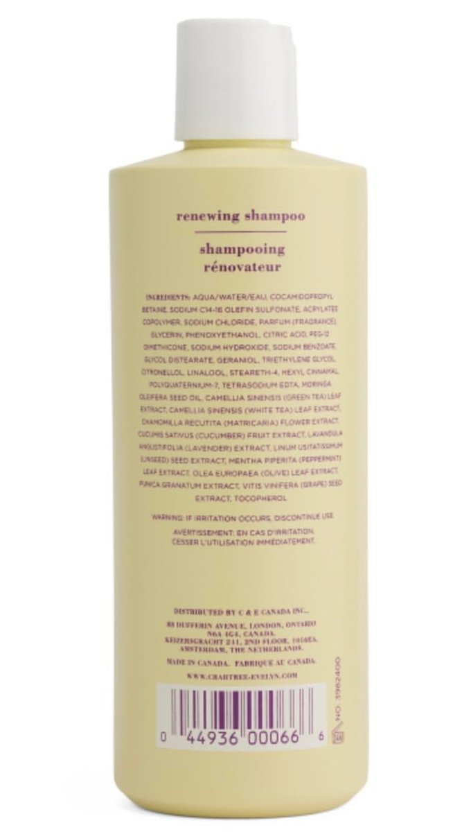 Crabtree & Evelyn Verbena & Lavender De Provence Renewing Shampoo 16.2 fl oz Avelisse