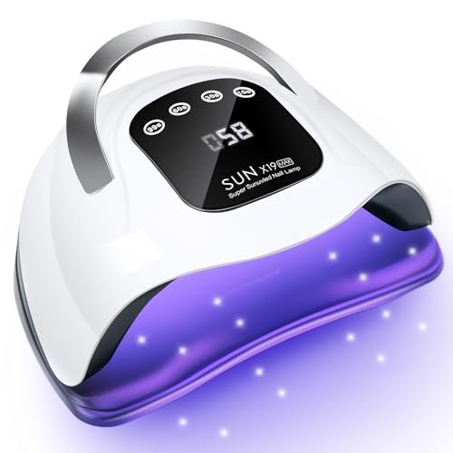 Wisdompark 320W UV LED Nail Lamp - Professional Nail Dryer with 72 Beads & Auto Sensor - görsel 1