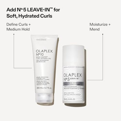 Olaplex Nº.10 Bond Shaper™ Curl Defining Gel - Frizz Smoothing, Hydrating, All Day Hold for Coily, Curly & Wavy Hair, 200 mL Avelisse
