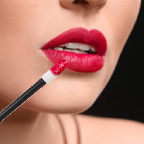 200PCS Disposable Lip Applicators – Black Cotton Lipstick Brushes for Professional Makeup & Esthetician Use Avelisse