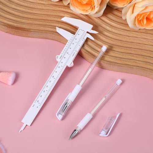 cobee 7 Pcs Brow Mapping Pen Set - Eyebrow Mapping Pencil with 4 Refills and Ruler for Permanent Makeup Artists - görsel 14