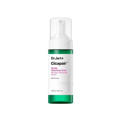 Dr.Jart+ Cicapair Gentle Foam Cleanser for Sensitive Skin with Centella Asiatica | Korean Face Wash, 5.07 Fl Oz