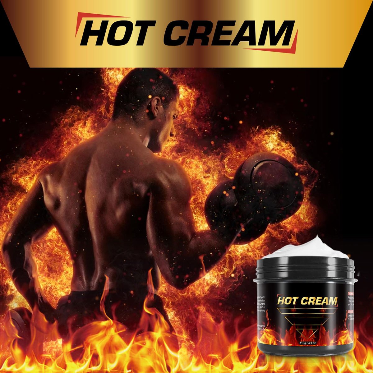 Hot Sweat Cream 2-Pack – Natural Weight Loss Cream for Belly, Thighs, Legs, Abdomen, Arms & Buttocks | Workout Enhancer for Women & Men Avelisse