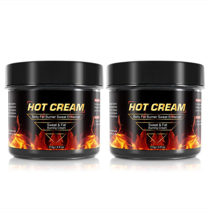 Hot Sweat Cream 2-Pack – Natural Weight Loss Cream for Belly, Thighs, Legs, Abdomen, Arms & Buttocks | Workout Enhancer for Women & Men Avelisse
