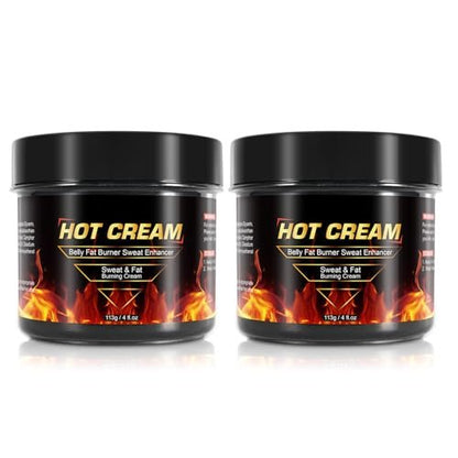Hot Sweat Cream 2-Pack – Natural Weight Loss Cream for Belly, Thighs, Legs, Abdomen, Arms & Buttocks | Workout Enhancer for Women & Men Avelisse