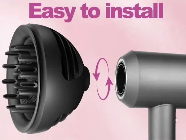 YTCHYYSK Wave+Curl Diffuser Nozzle for Dyson Supersonic Hair Dryer HD01 HD02 HD03 HD04 HD08 HD15 HD16 - Two Modes for Wavy, Curly, or Coily Hair Avelisse